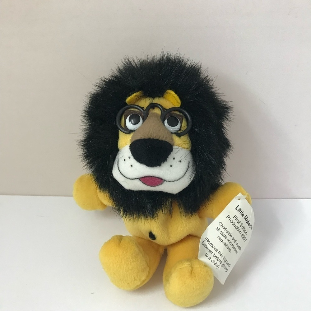 Little HUBERT the HARRIS BANK LION Glasses Bean Bag Stuffed Toy 1st Edition